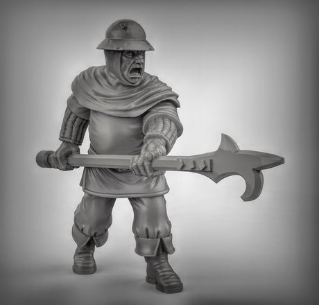 Town Folk Guard Miniature | Right - Tabletop RPG & D&D miniature. Perfect for wargaming & collectors