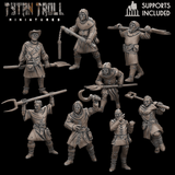 Town Folk Set 3 Miniature | 28mm - Tabletop RPG & D&D miniature. Perfect for wargaming & collectors