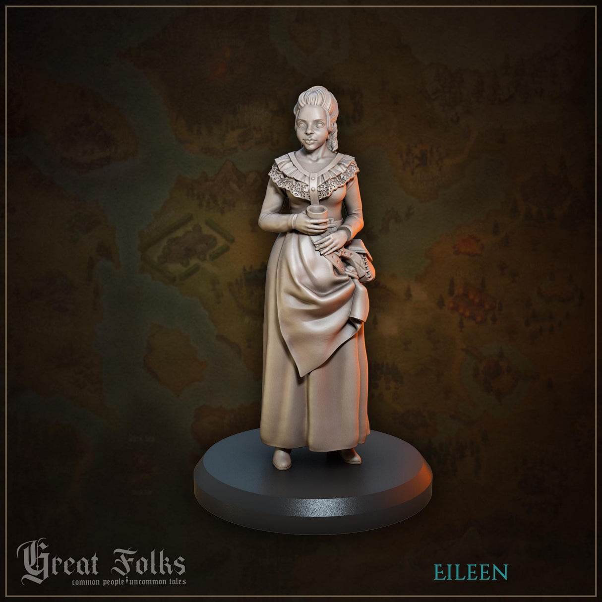 Town Folk Set 1 Miniature | Townsfolk 5 - Tabletop RPG & D&D miniature. Perfect for wargaming & collectors