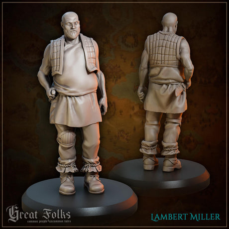 Town Folk Set 1 Miniature | Townsfolk 7 - Tabletop RPG & D&D miniature. Perfect for wargaming & collectors