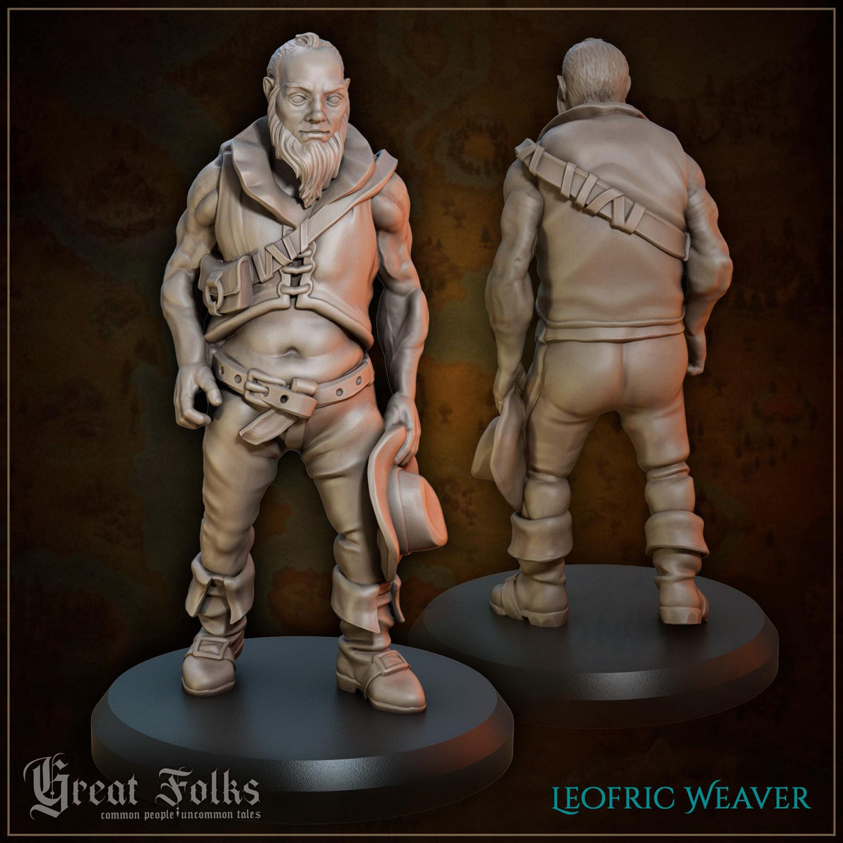 Town Folk Set 1 Miniature | Townsfolk 8 - Tabletop RPG & D&D miniature. Perfect for wargaming & collectors