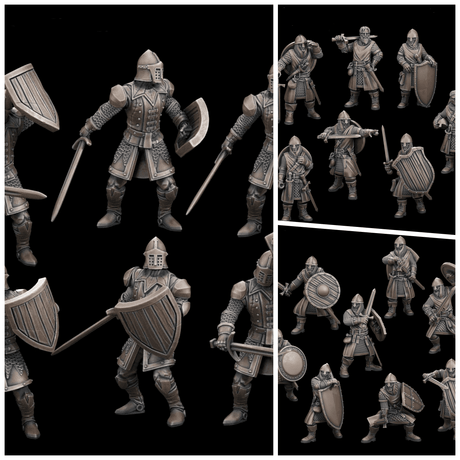 Town Guard Miniature | 28mm - Tabletop RPG & D&D miniature. Perfect for wargaming & collectors