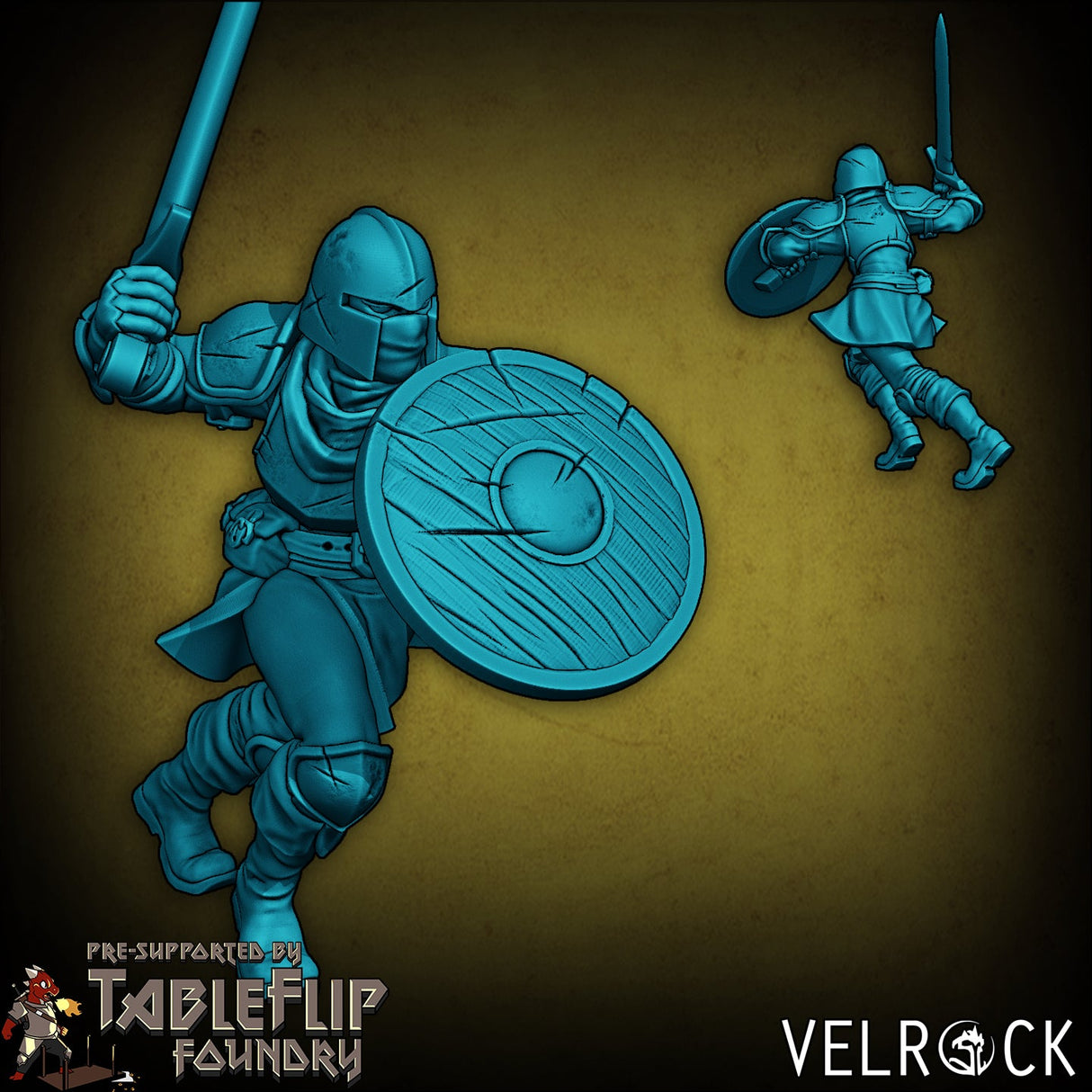 Town Guard Miniature | C - Tabletop RPG & D&D miniature. Perfect for wargaming & collectors