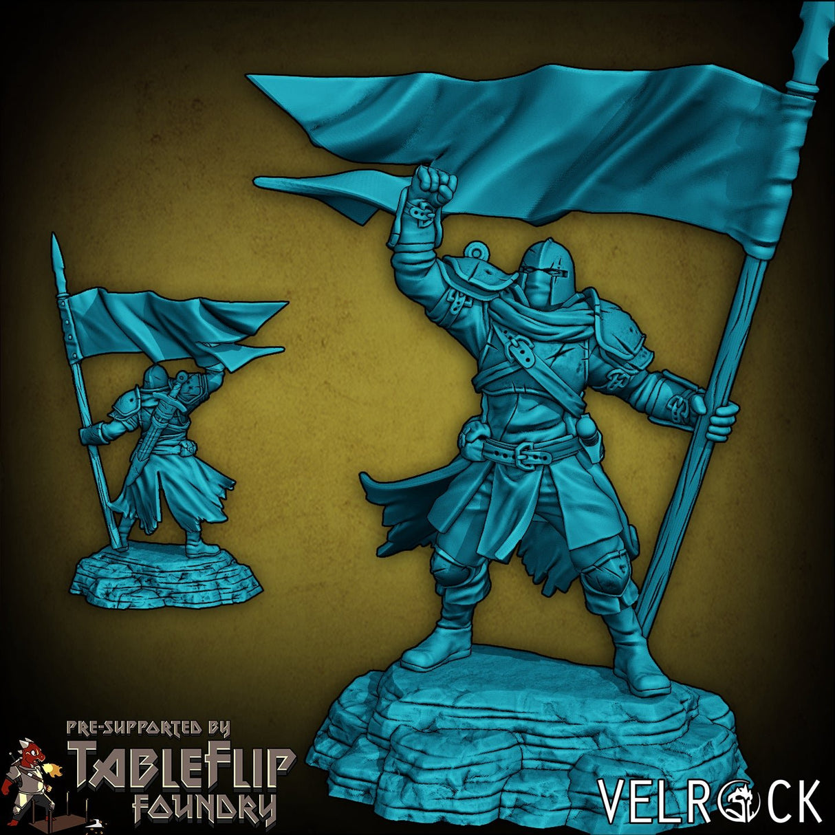 Town Guard Miniature | H - Tabletop RPG & D&D miniature. Perfect for wargaming & collectors