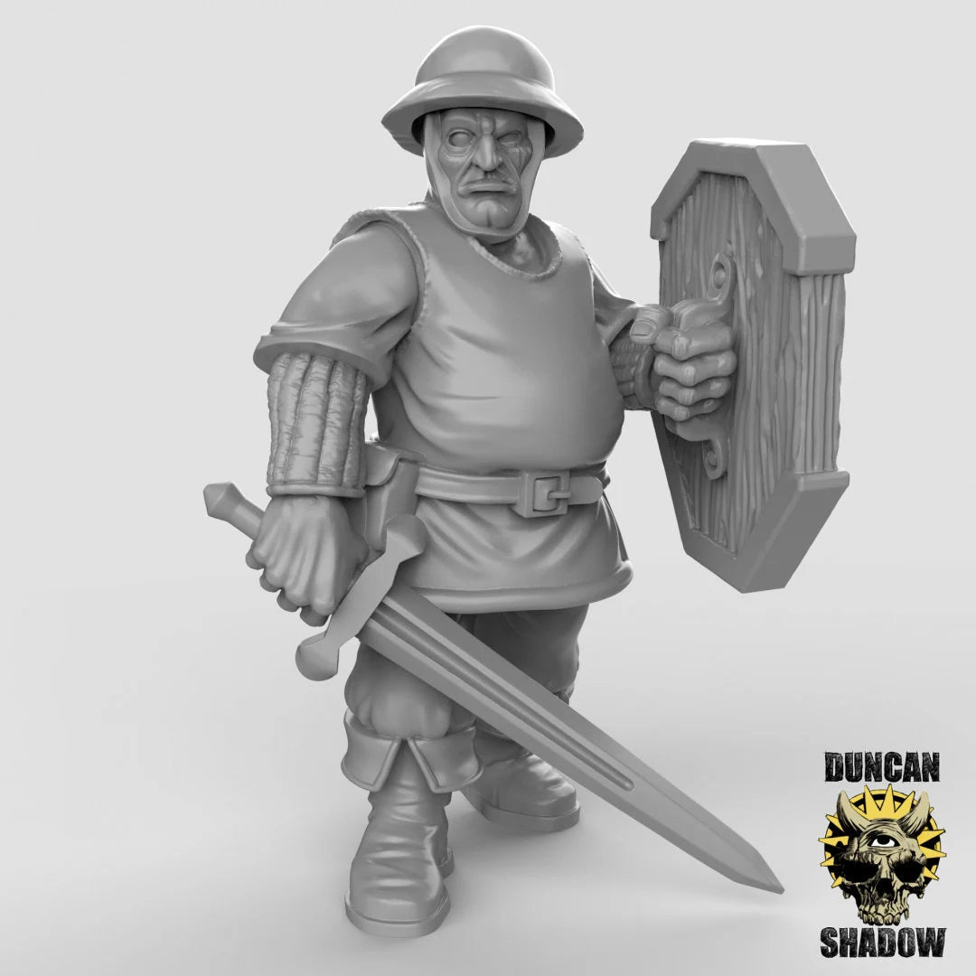 Town Guards Guard 2 Miniature | A - Tabletop RPG & D&D miniature. Perfect for wargaming & collectors