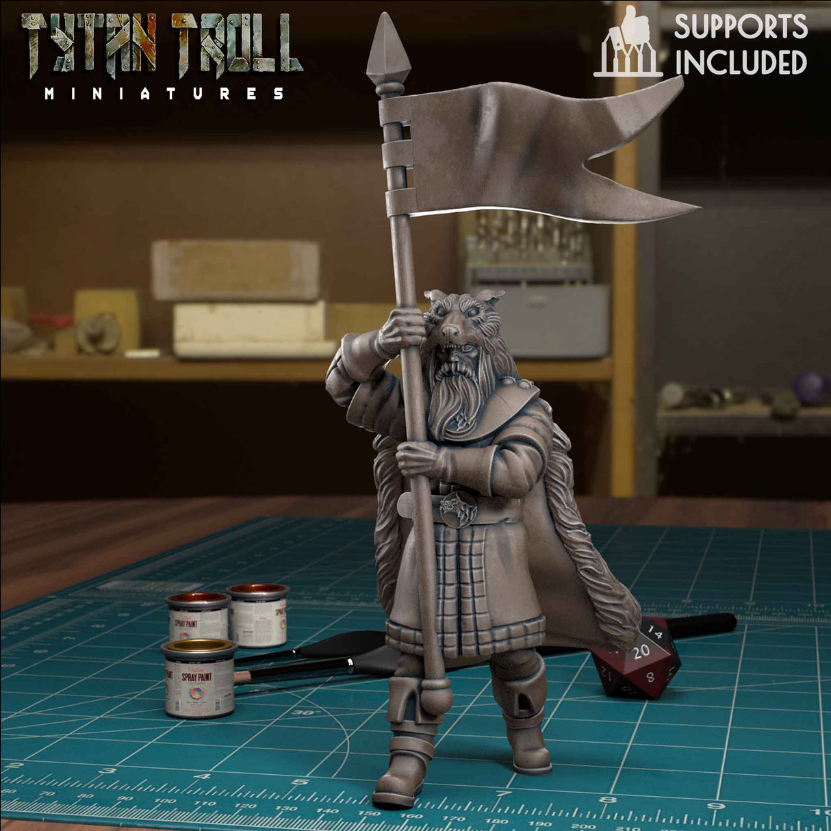 Town Guards Guard 5 Miniature | A - Tabletop RPG & D&D miniature. Perfect for wargaming & collectors