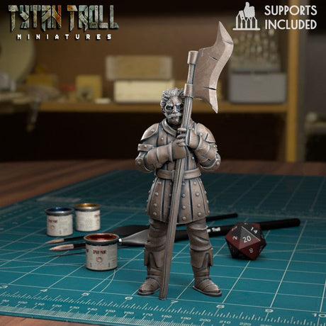 Town Guards Guard 4 Miniature | A - Tabletop RPG & D&D miniature. Perfect for wargaming & collectors