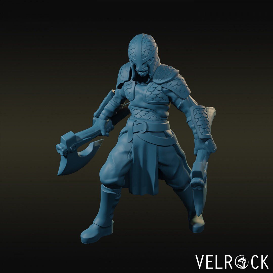 Town Guards Guard Desert Miniature | B - Tabletop RPG & D&D miniature. Perfect for wargaming & collectors