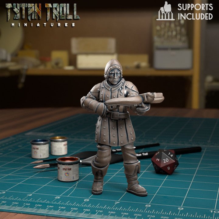 Town Guards Guard 4 Miniature | B - Tabletop RPG & D&D miniature. Perfect for wargaming & collectors