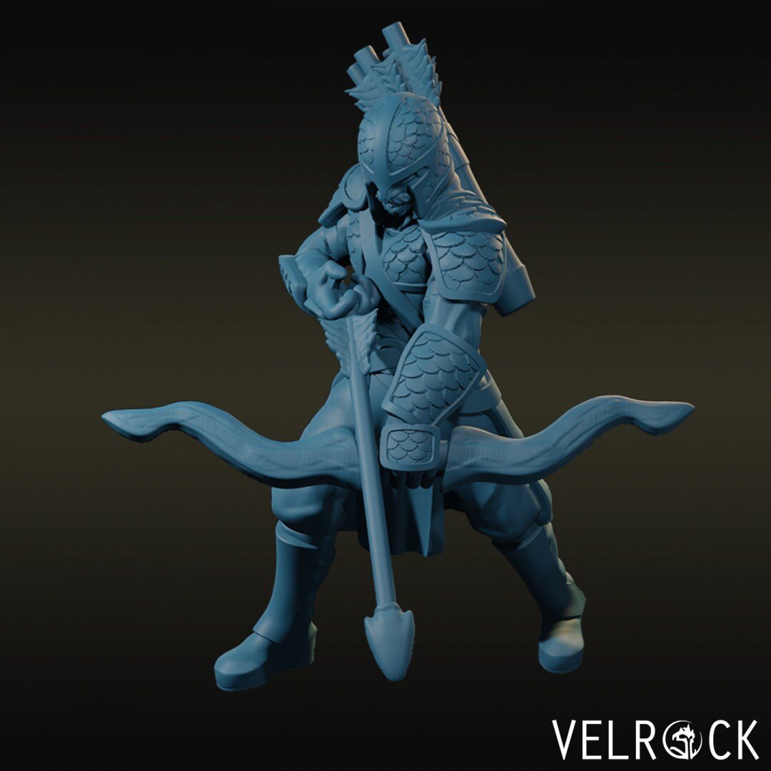 Town Guards Guard Desert Miniature | E - Tabletop RPG & D&D miniature. Perfect for wargaming & collectors