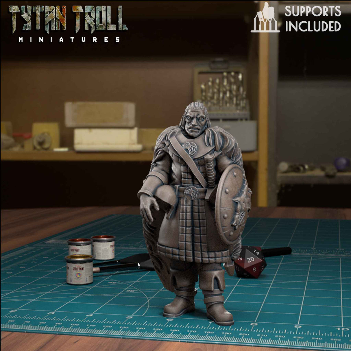 Town Guards Guard 5 Miniature | E - Tabletop RPG & D&D miniature. Perfect for wargaming & collectors