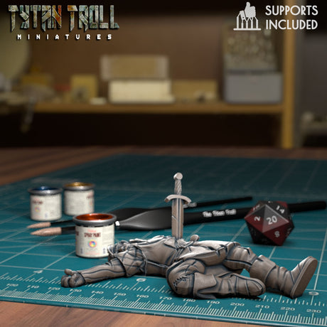 Town Guards Guard 3 Miniature | E - Tabletop RPG & D&D miniature. Perfect for wargaming & collectors