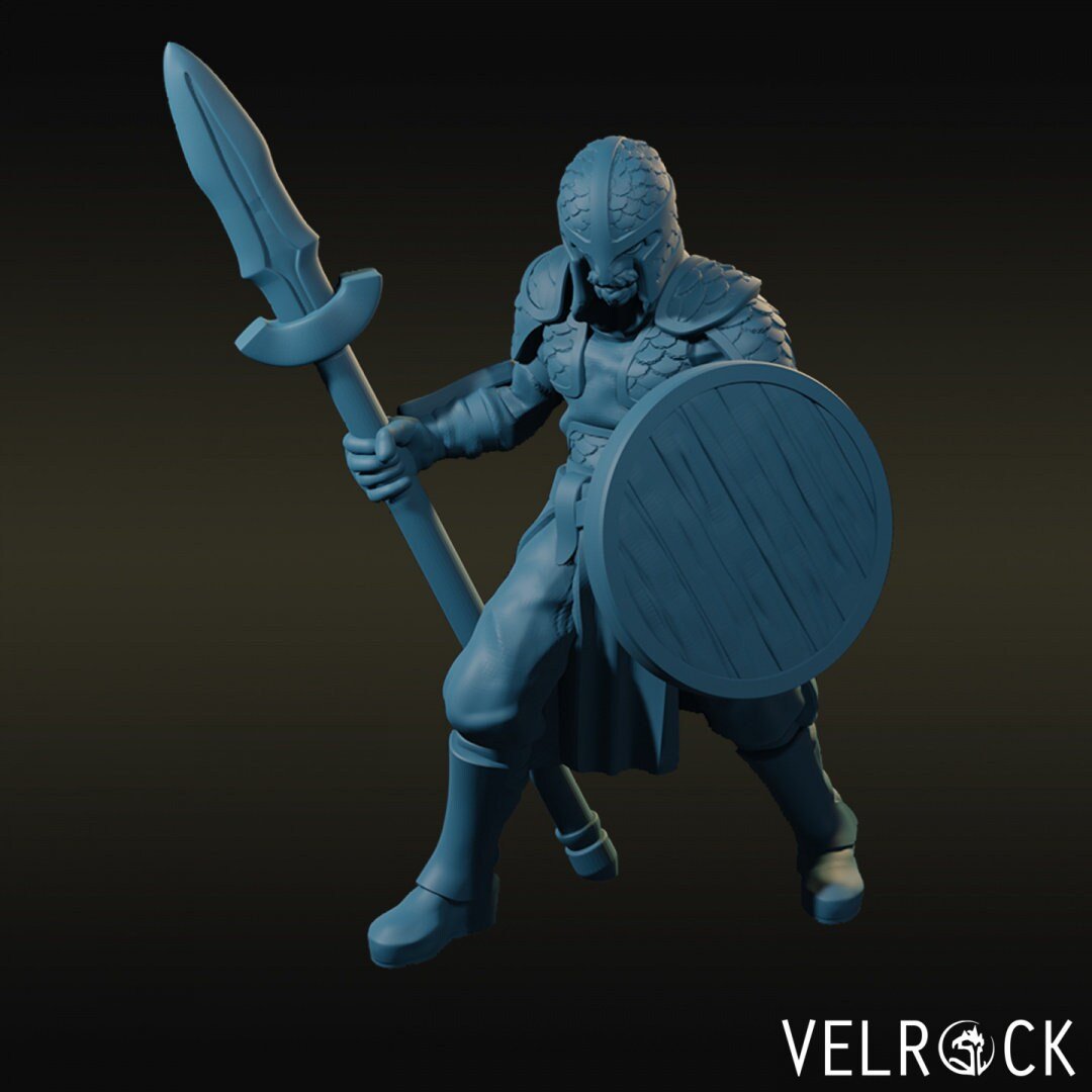 Town Guards Guard Desert Miniature | A - Tabletop RPG & D&D miniature. Perfect for wargaming & collectors