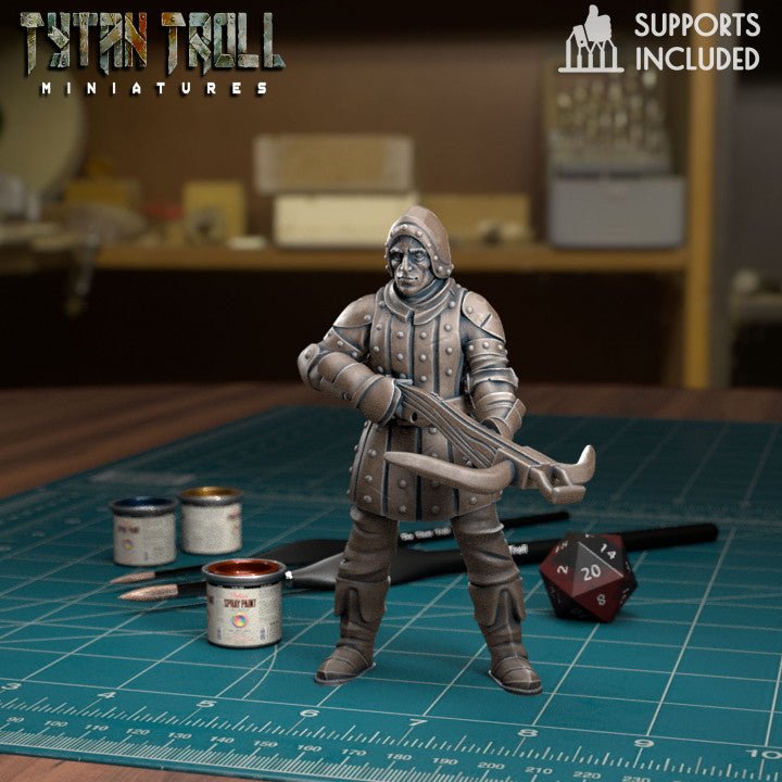 Town Guards Guard 4 Miniature | G - Tabletop RPG & D&D miniature. Perfect for wargaming & collectors