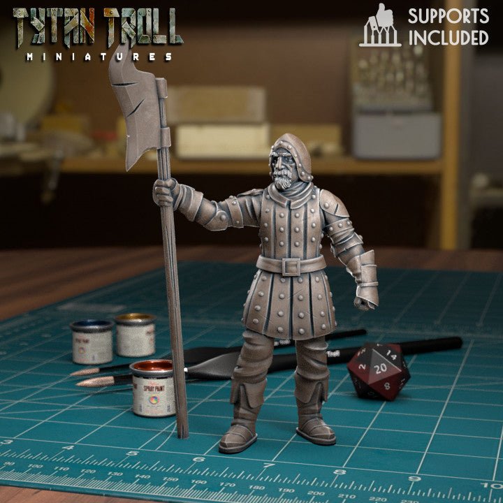 Town Guards Guard 4 Miniature | I - Tabletop RPG & D&D miniature. Perfect for wargaming & collectors