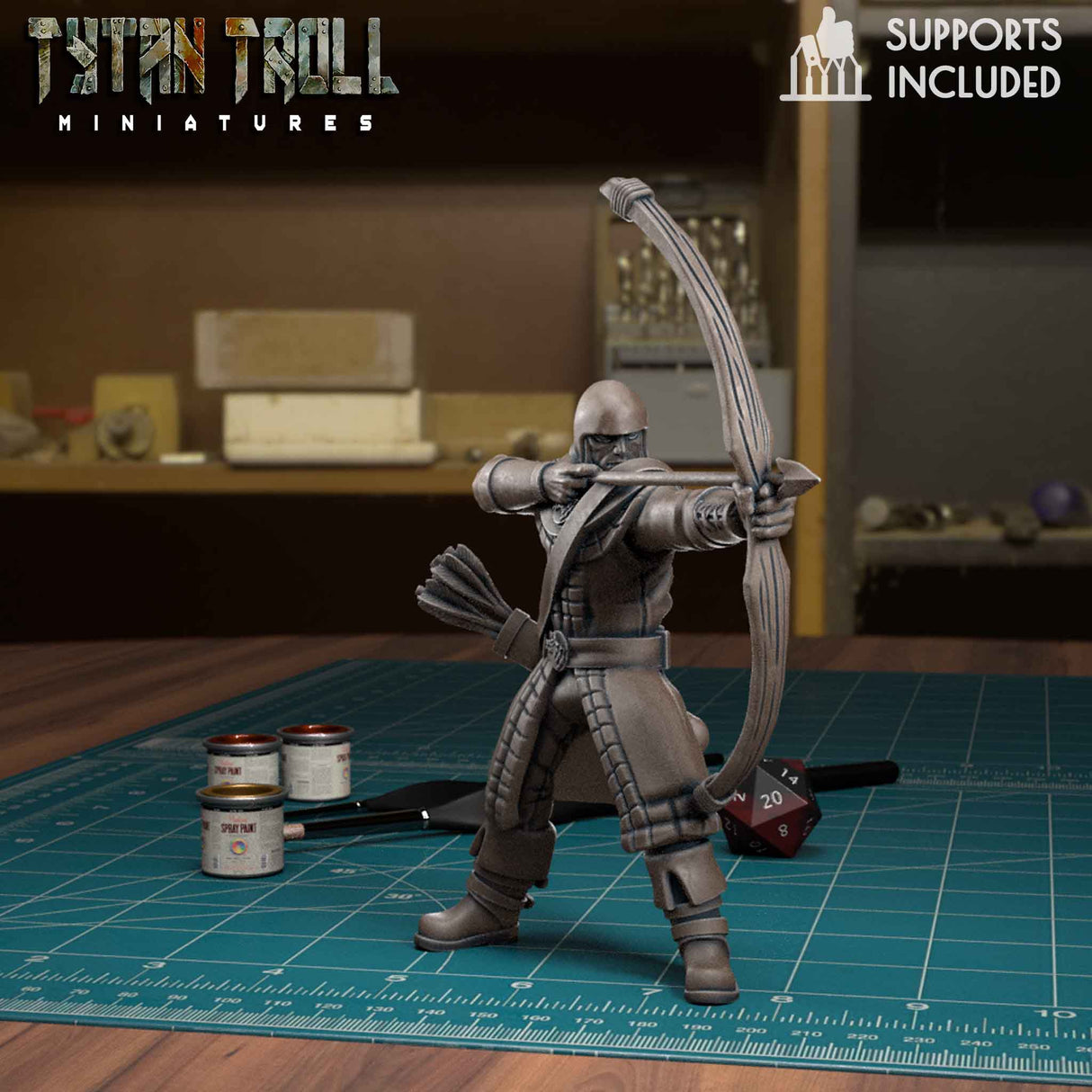 Town Guards Guard 5 Miniature | I - Tabletop RPG & D&D miniature. Perfect for wargaming & collectors