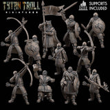 Town Guards Guard 5 Miniature | Set of 11 - Tabletop RPG & D&D miniature. Perfect for wargaming & collectors
