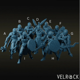 Town Guards Guard Desert Miniature | Set of 8 - Tabletop RPG & D&D miniature. Perfect for wargaming & collectors