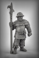 Town Militia Miniature | D0839 (middle) - Tabletop RPG & D&D miniature. Perfect for wargaming & collectors