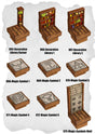 Town Tiles Arcane Library Details Pack (MT2 065 to MT2 073) | Set of 9 - Tabletop RPG & D&D miniature. Perfect for wargaming & collectors
