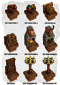 Town Tiles Dining, Barrel & Light Pack (MT1 062 to MT1 070) | Set of 9 - Tabletop RPG & D&D miniature. Perfect for wargaming & collectors