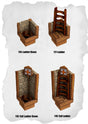 Town Tiles Ladder Pack (MT2 116 to MT2 119) | Set of 4 - Tabletop RPG & D&D miniature. Perfect for wargaming & collectors