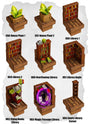 Town Tiles Magical Library (MT2 056 to MT2 064) | Set of 9 - Tabletop RPG & D&D miniature. Perfect for wargaming & collectors
