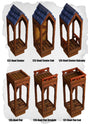 Town Tiles Roof Center Pack (MT1 122 to MT1 127) | Set of 6 - Tabletop RPG & D&D miniature. Perfect for wargaming & collectors