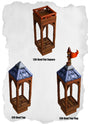 Town Tiles Roof Top Pack (MT1 128 to MT1 130) | Set of 3 - Tabletop RPG & D&D miniature. Perfect for wargaming & collectors