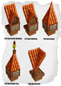Town Tiles Rooftop Feature Pack (MT2 126 to MT2 130) | Set of 5 - Tabletop RPG & D&D miniature. Perfect for wargaming & collectors