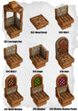 Town Tiles Structural Add On Pack (MT2 031 to MT2 039) | Set of 9 - Tabletop RPG & D&D miniature. Perfect for wargaming & collectors