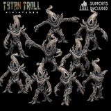 Tree Blight Miniature | Set of 9 - Tabletop RPG & D&D miniature. Perfect for wargaming & collectors
