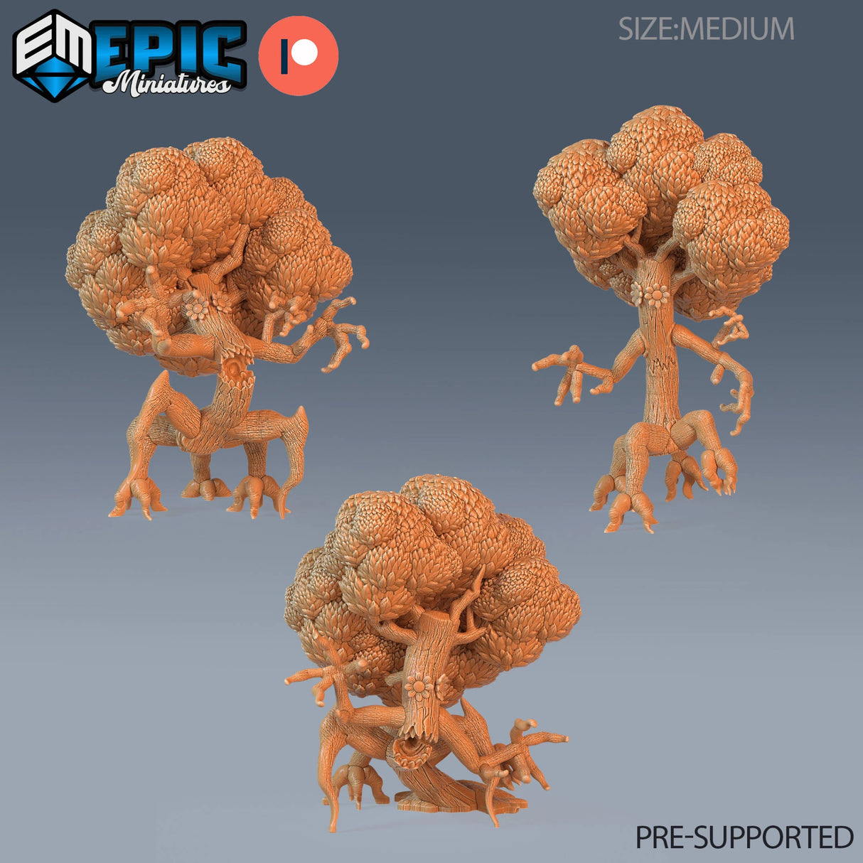 Tree Monster Miniature | Set of 3 - Tabletop RPG & D&D miniature. Perfect for wargaming & collectors