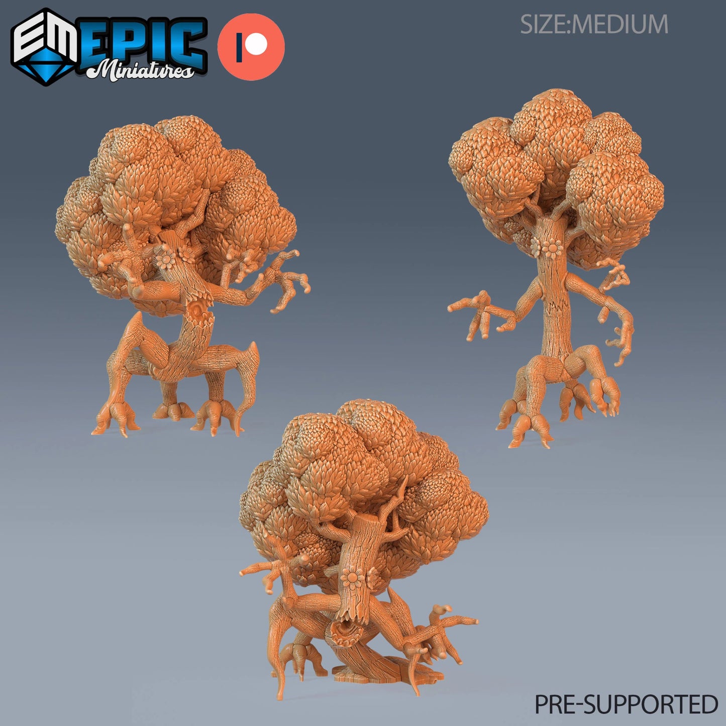 Tree Monster Miniature - Set of 3 - 28mm