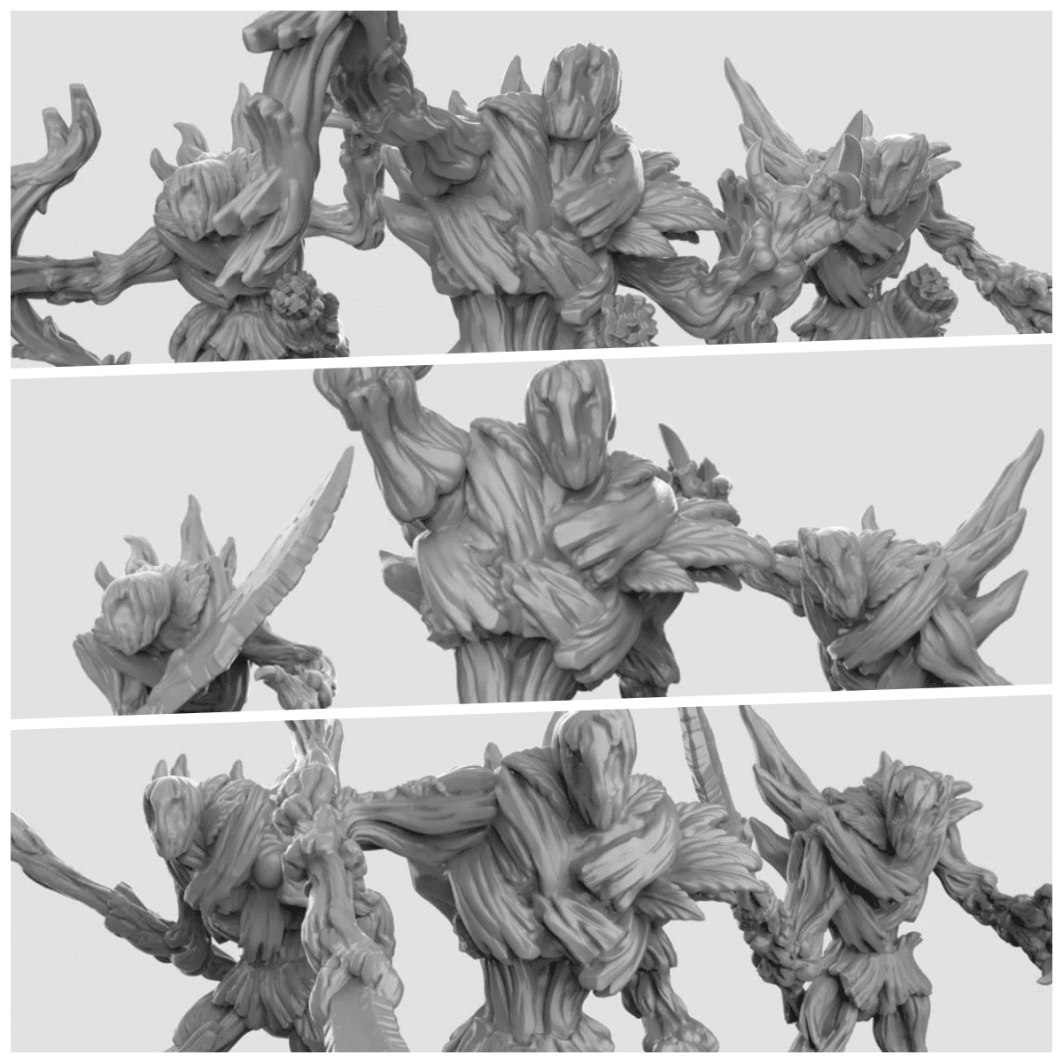 TreeFolk & Dryad Army Miniature | 28mm - Tabletop RPG & D&D miniature. Perfect for wargaming & collectors