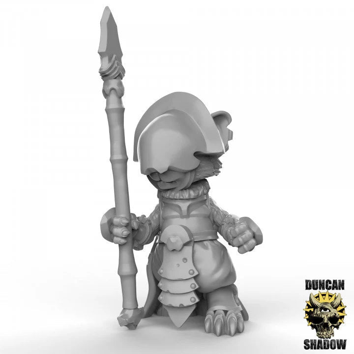 Tribal Mouse Miniature - C - 32mm