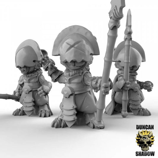 Tribal Mouse Miniature - Set of 3 - 32mm