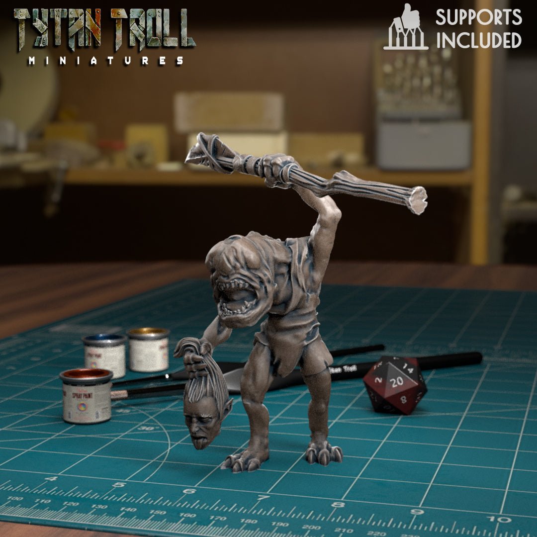 Troglodyte Bundle Miniature | B - Tabletop RPG & D&D miniature. Perfect for wargaming & collectors