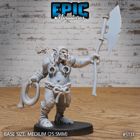 Troll Executioner Miniature | C - Tabletop RPG & D&D miniature. Perfect for wargaming & collectors