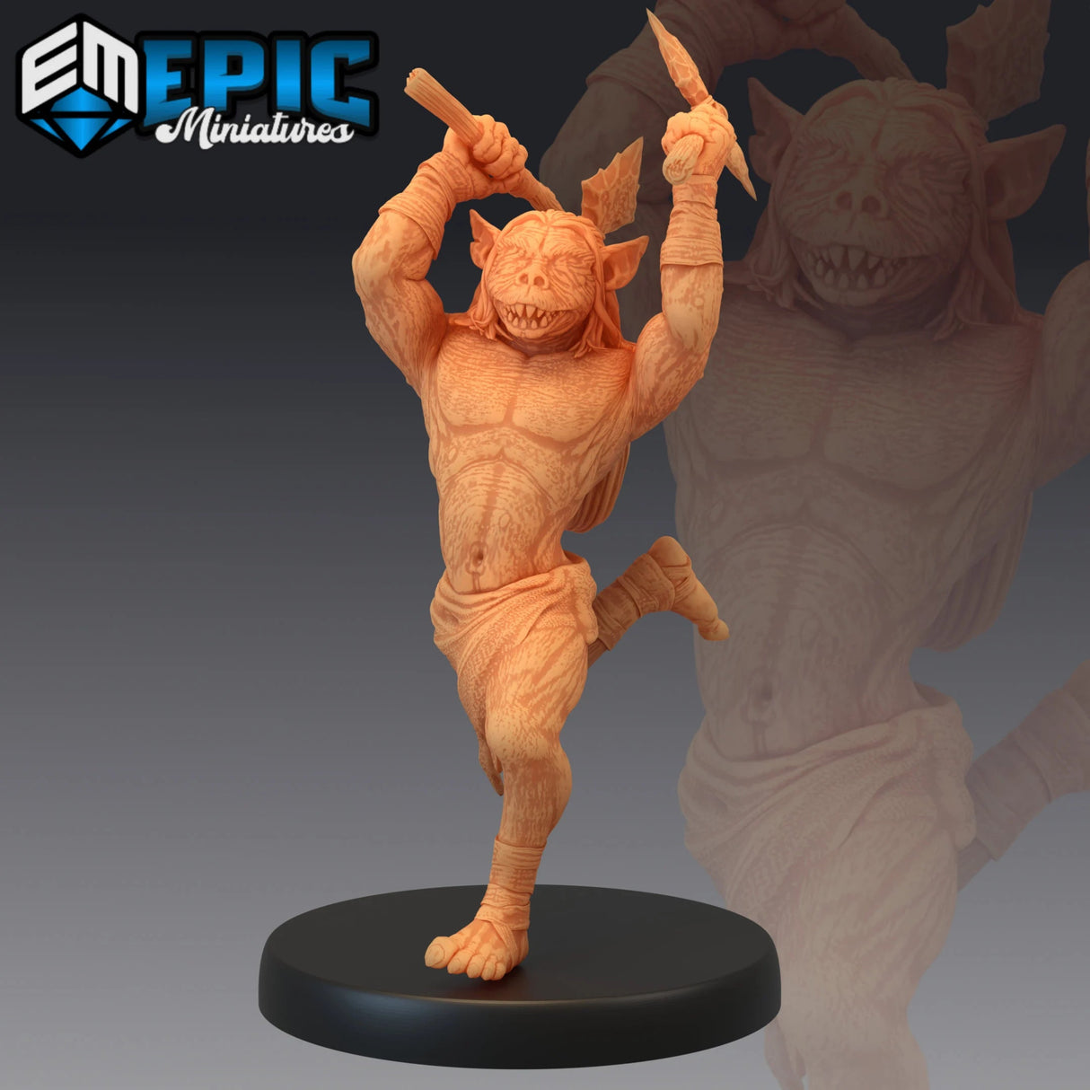 Troll Folk Miniature | D - Tabletop RPG & D&D miniature. Perfect for wargaming & collectors