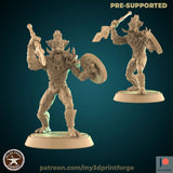 Troll Tribe 2 Miniature | C - Tabletop RPG & D&D miniature. Perfect for wargaming & collectors