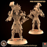 Troll Set 4 Miniature | C - Tabletop RPG & D&D miniature. Perfect for wargaming & collectors