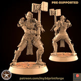 Troll Tribe Miniature | D - Tabletop RPG & D&D miniature. Perfect for wargaming & collectors