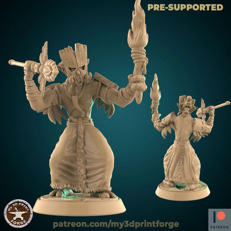 Troll Tribe 2 Miniature | E - Tabletop RPG & D&D miniature. Perfect for wargaming & collectors