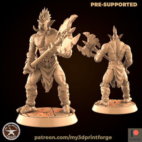 Troll Set 3 Miniature | F - Tabletop RPG & D&D miniature. Perfect for wargaming & collectors