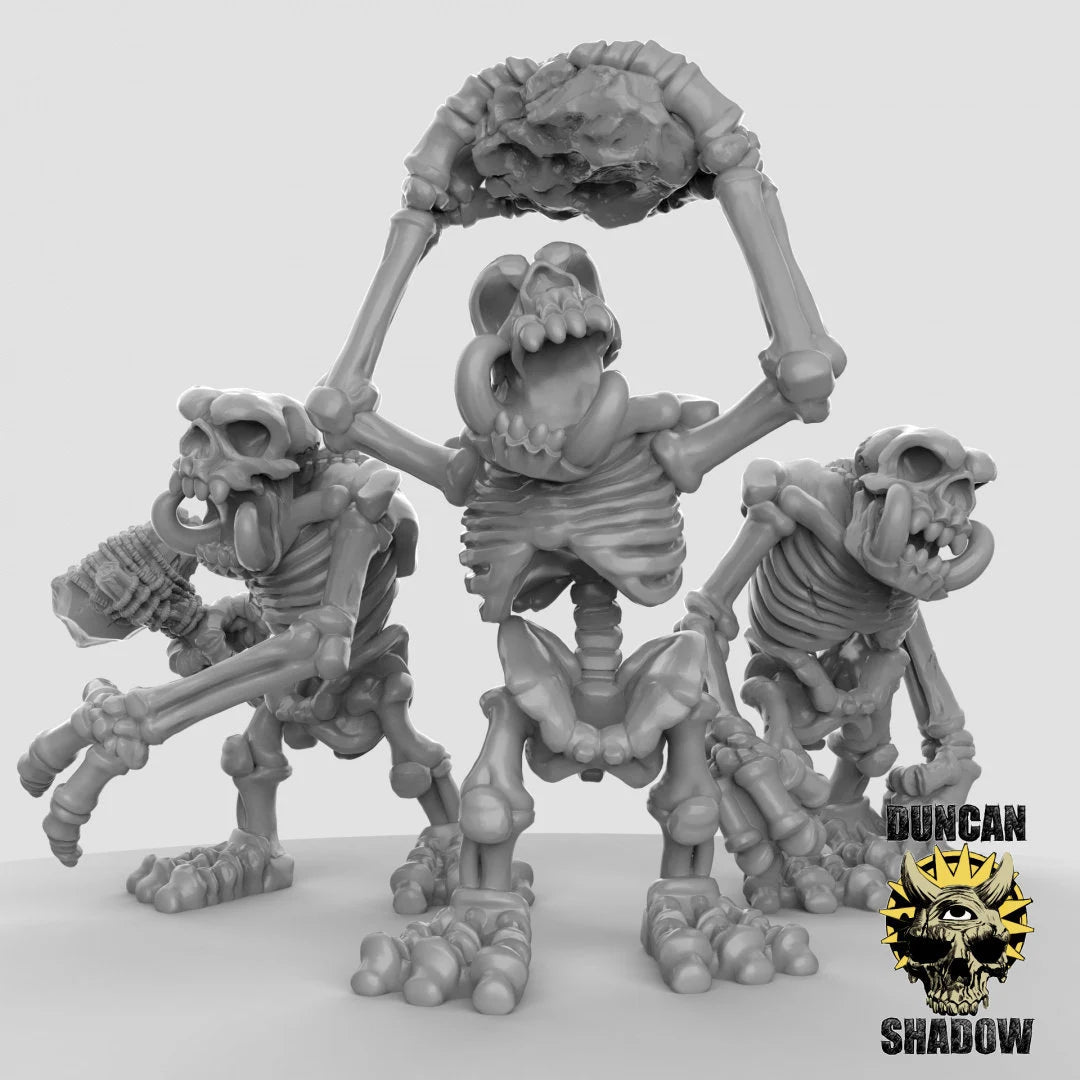 Troll Squad Miniature | Set of 3 - Tabletop RPG & D&D miniature. Perfect for wargaming & collectors