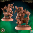 Troll Warlock Cleric Set 2 Miniature | A - Tabletop RPG & D&D miniature. Perfect for wargaming & collectors