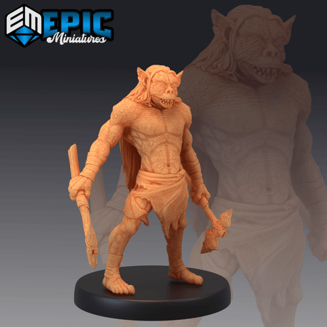 Trollkind Miniature | A - Tabletop RPG & D&D miniature. Perfect for wargaming & collectors