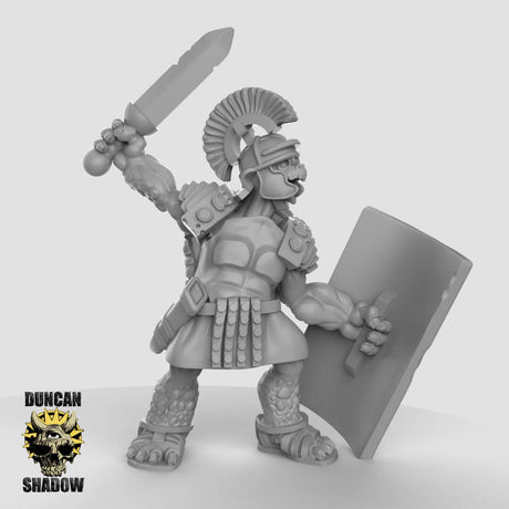 Turtle Folk Fighter Miniature | C - Tabletop RPG & D&D miniature. Perfect for wargaming & collectors