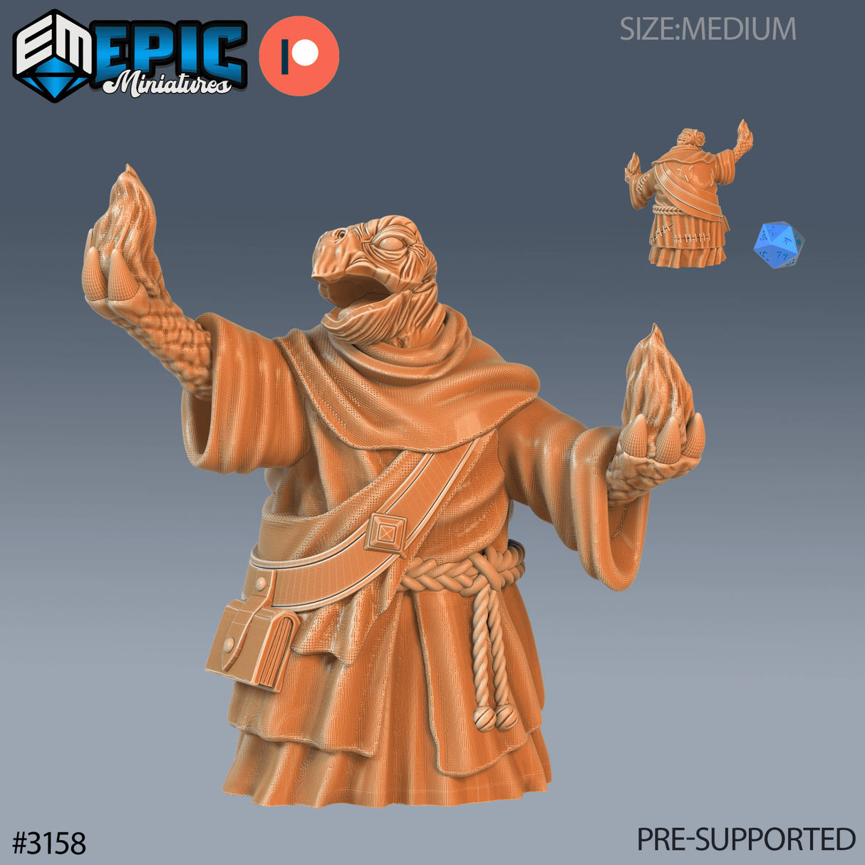 Turtle Folk Mini Set 1 Miniature | C - Tabletop RPG & D&D miniature. Perfect for wargaming & collectors